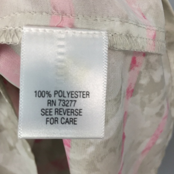 ELLE Flutter Cap Sleeves Striped Floral Blouse - Picture 12 of 14